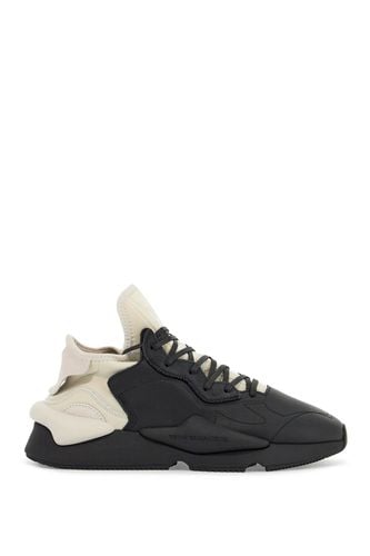 Black Fabric And Leather Kaiwa Sneakers For Men - Y-3 - Modalova