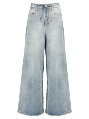 Crystal Logo Big Shape Jeans - VETEMENTS - Modalova