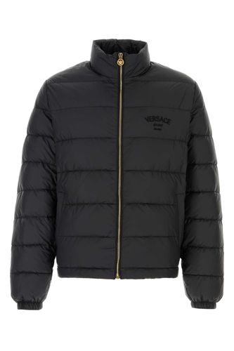 Versace Black Nylon Down Jacket - Versace - Modalova