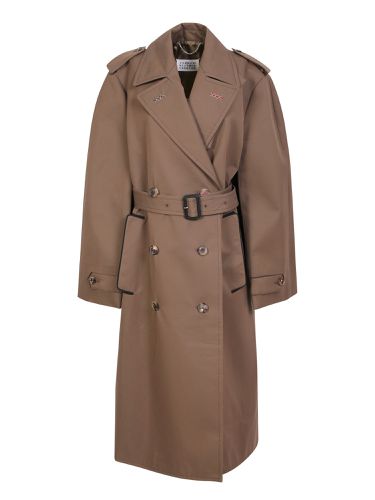 Double-breasted Cotton Blend Trench Coat - Maison Margiela - Modalova