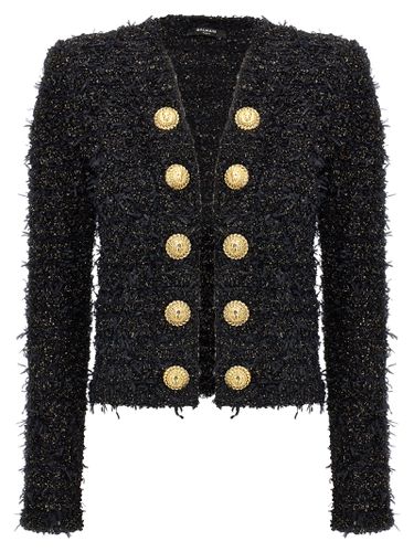 Balmain Lurex Tweed Blazer - Balmain - Modalova