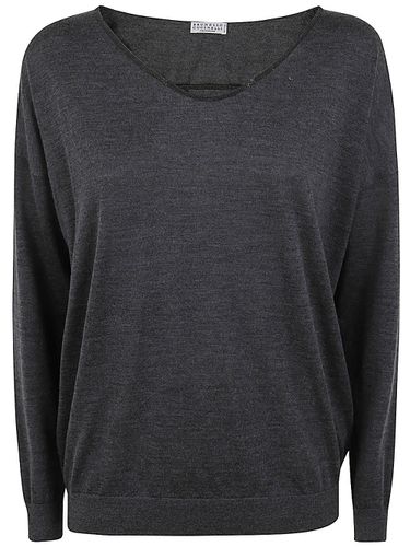 Brunello Cucinelli V-neck Jumper - Brunello Cucinelli - Modalova