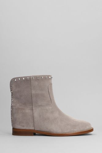 Ankle Boots Inside Wedge In Suede - Via Roma 15 - Modalova