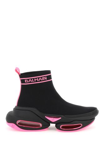 Balmain b-bold Knit Sneakers - Balmain - Modalova