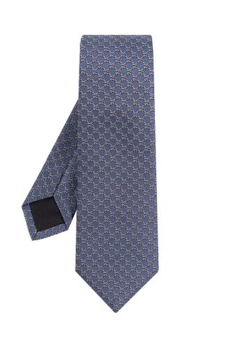 Gucci Silk Tie With Monogram - Gucci - Modalova