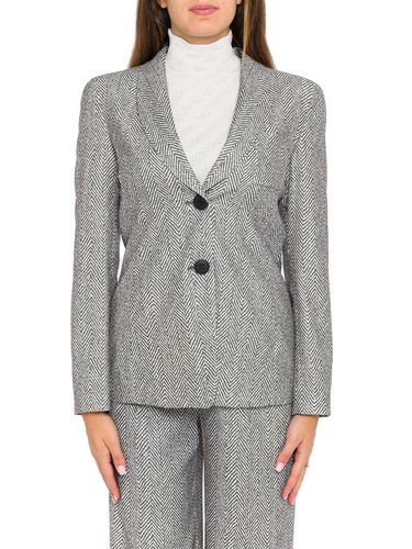 Herringbone Single-breasted Tailored Blazer - Emporio Armani - Modalova