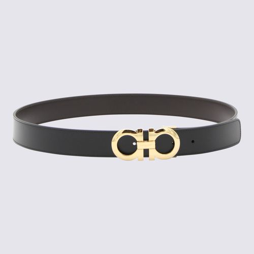 Leather Gancini Belt - Ferragamo - Modalova