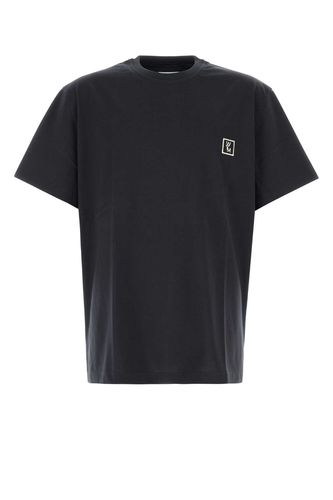 Midnight Blue Cotton Oversize T-shirt - WOOYOUNGMI - Modalova