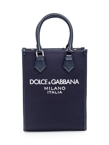 Small Nylon Tote Bag With Logo - Dolce & Gabbana - Modalova