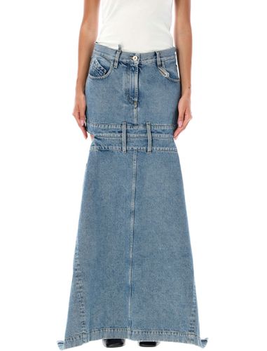 The Attico Denim Midi Skirt - The Attico - Modalova