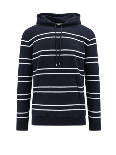 Saint Laurent Cotton Striped Hoodie - Saint Laurent - Modalova