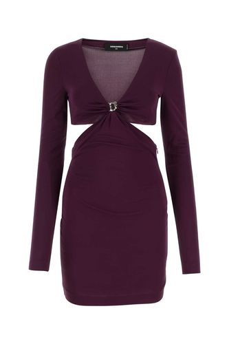 Dsquared2 Plum Viscose Mini Dress - Dsquared2 - Modalova