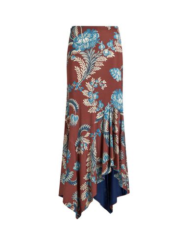 Burgundy Printed Jersey Midi Skirt - Etro - Modalova