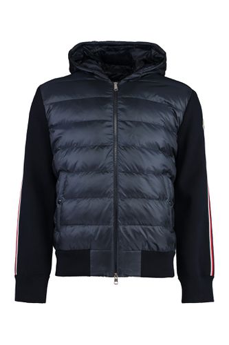 Cardigan With Padded Front Panel - Moncler - Modalova