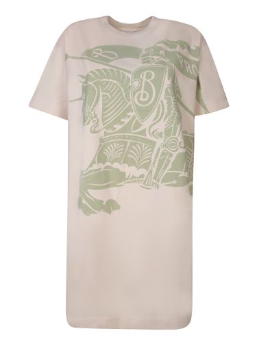 Knight Cotton T-shirt Dress In - Burberry - Modalova