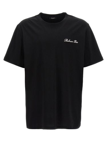 Balmain Signature T-shirt - Balmain - Modalova