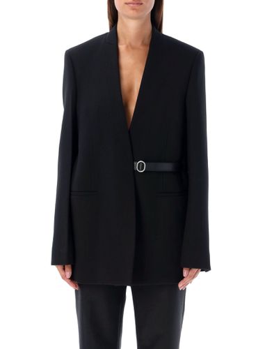 Jil Sander Leather Belt Blazer - Jil Sander - Modalova