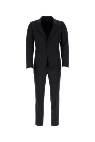 Zegna Black Wool Blend Suit - Zegna - Modalova