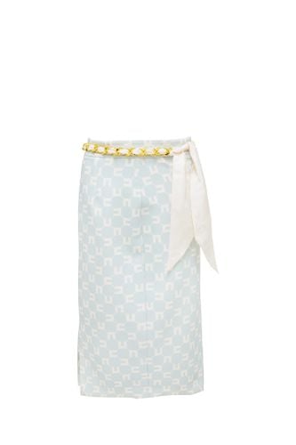 Light Blue Midi Skirt - Elisabetta Franchi - Modalova