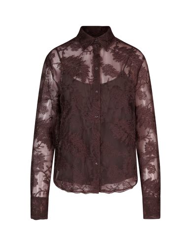 Tulle Shirt With Embroidery - Ermanno Scervino - Modalova