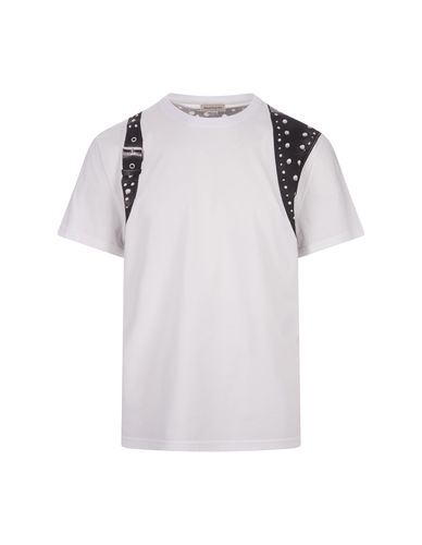 Black And Studded Harness T-shirt - Alexander McQueen - Modalova