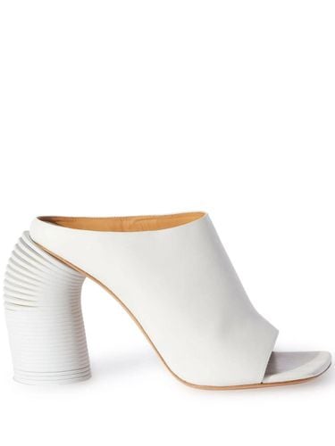 Leather Mules With Spring Heel - Off-White - Modalova