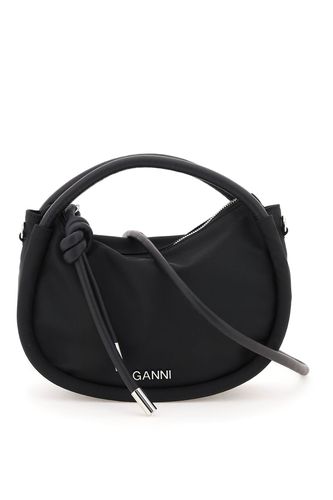 Ganni Black Polyester Knot Mini Bag - Ganni - Modalova