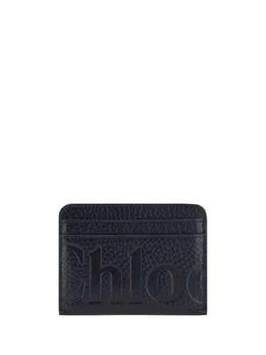 Chloé Leather Card Holder - Chloé - Modalova