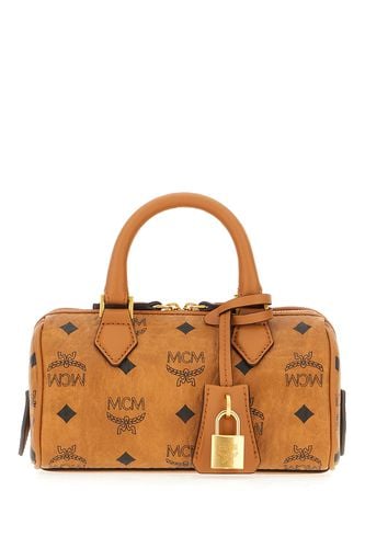 Printed Canvas Mini Ella Boston Handbag - MCM - Modalova