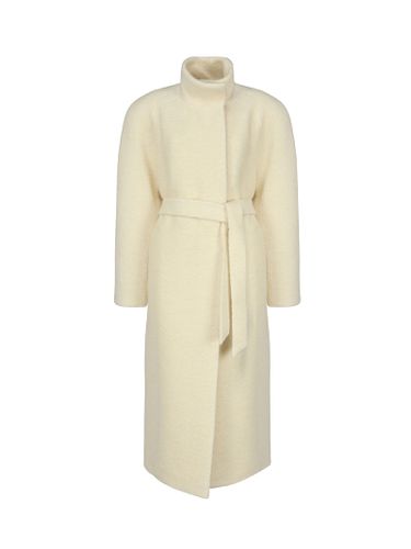 Bouclé High-neck Wrap Coat - Magda Butrym - Modalova