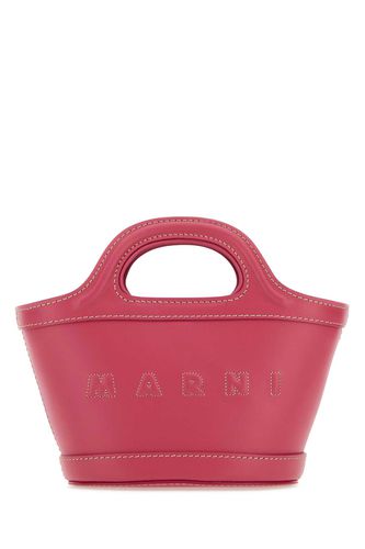 Fuchsia Leather Micro Tropicalia Summer Handbag - Marni - Modalova