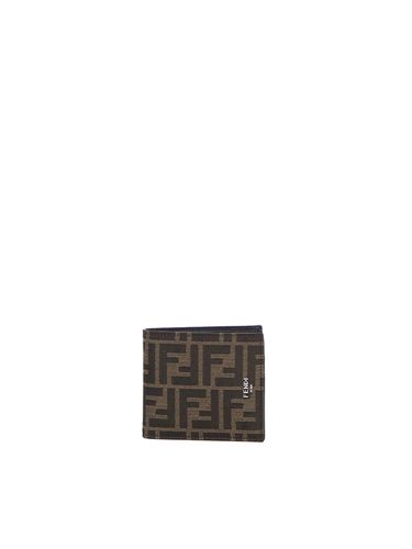 Fendi Ff Bi-fold Fabric Wallet - Fendi - Modalova