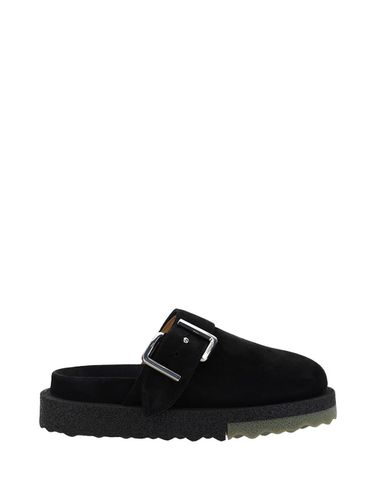Off-White Suede Sandals With Buckle - Off-White - Modalova