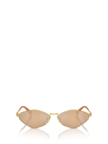 Miu Miu Mu 56zs Gold Sunglasses - Miu Miu - Modalova