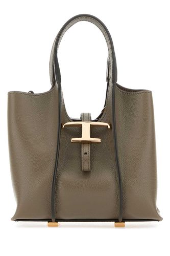 Dove Grey Leather Mini T Timeless Handbag - Tod's - Modalova