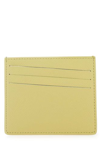 Pistachio Green Leather Card Holder - Maison Margiela - Modalova