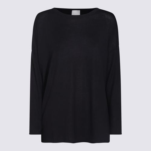 Allude Black Wool Knitwear - Allude - Modalova