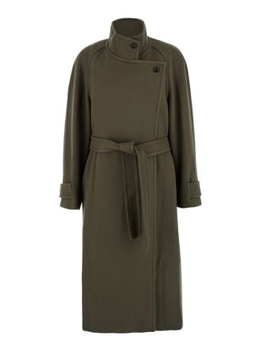 Soft Wool Twill Wrap Coat - Low Classic - Modalova