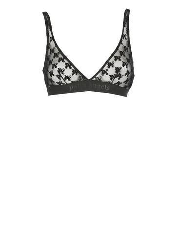 Palm Angels Monogram Lace Top - Palm Angels - Modalova