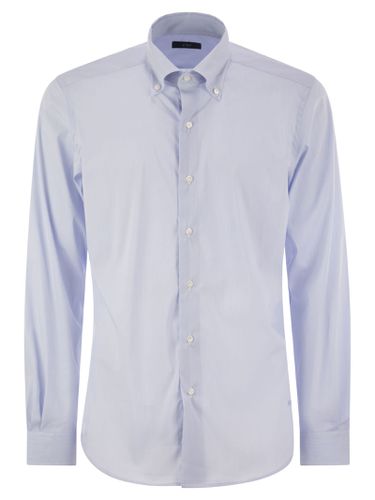 Fay Stretch Cotton Shirt - Fay - Modalova