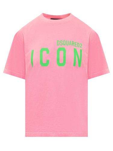 Logo Printed Crewneck T-shirt - Dsquared2 - Modalova