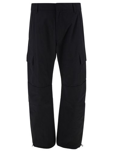 Arched Cargo Pants With Logo Embroidery - Givenchy - Modalova