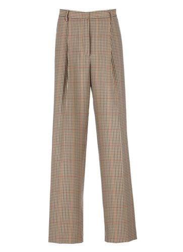 Checked Pleated Trousers - Dries Van Noten - Modalova