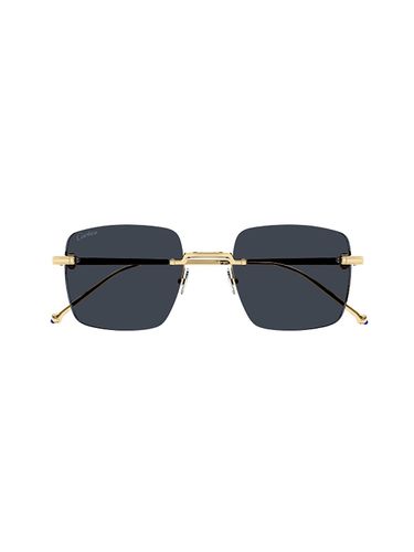 Square Rimless Sunglasses - Cartier Eyewear - Modalova