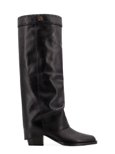 Black Leather Fendi Show Boots - Fendi - Modalova