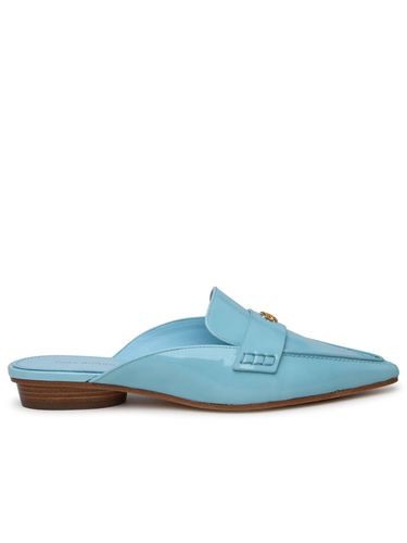 Light Blue Shiny Leather Pointed Sabots - Tory Burch - Modalova