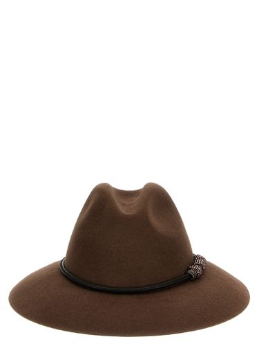 Brunello Cucinelli Jewel Detail Hat - Brunello Cucinelli - Modalova