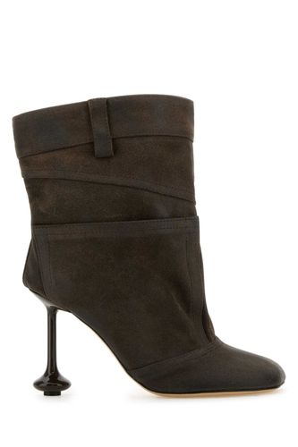 Loewe Brown Suede Ankle Boots - Loewe - Modalova