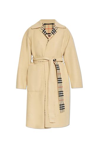 Burberry Wool Coat With Belt - Burberry - Modalova