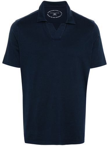 Fedeli Blue Cotton Polo Shirt - Fedeli - Modalova